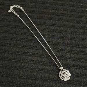 Brighton Silver Mandala Pendant Necklace